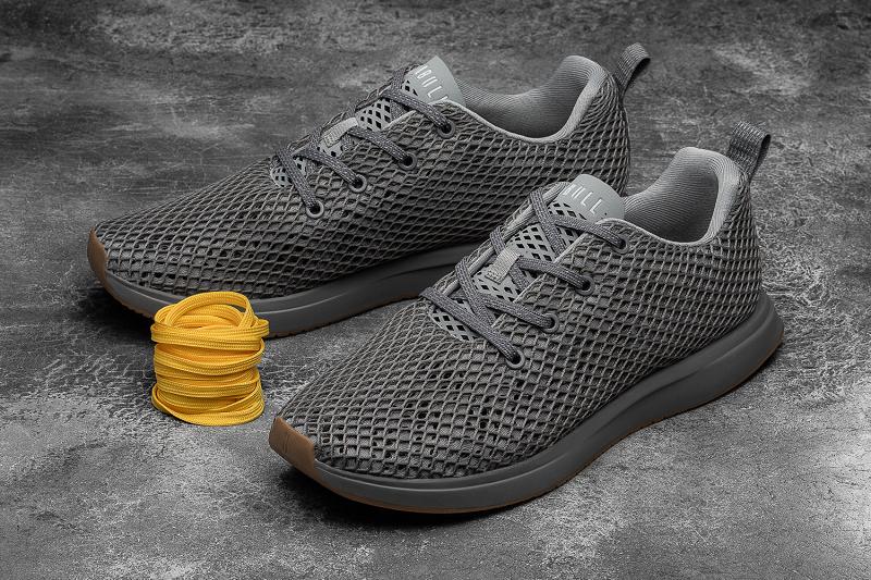 Nobull Concrete Mesh Runner Men's Running Shoes Grey | USA T1059C